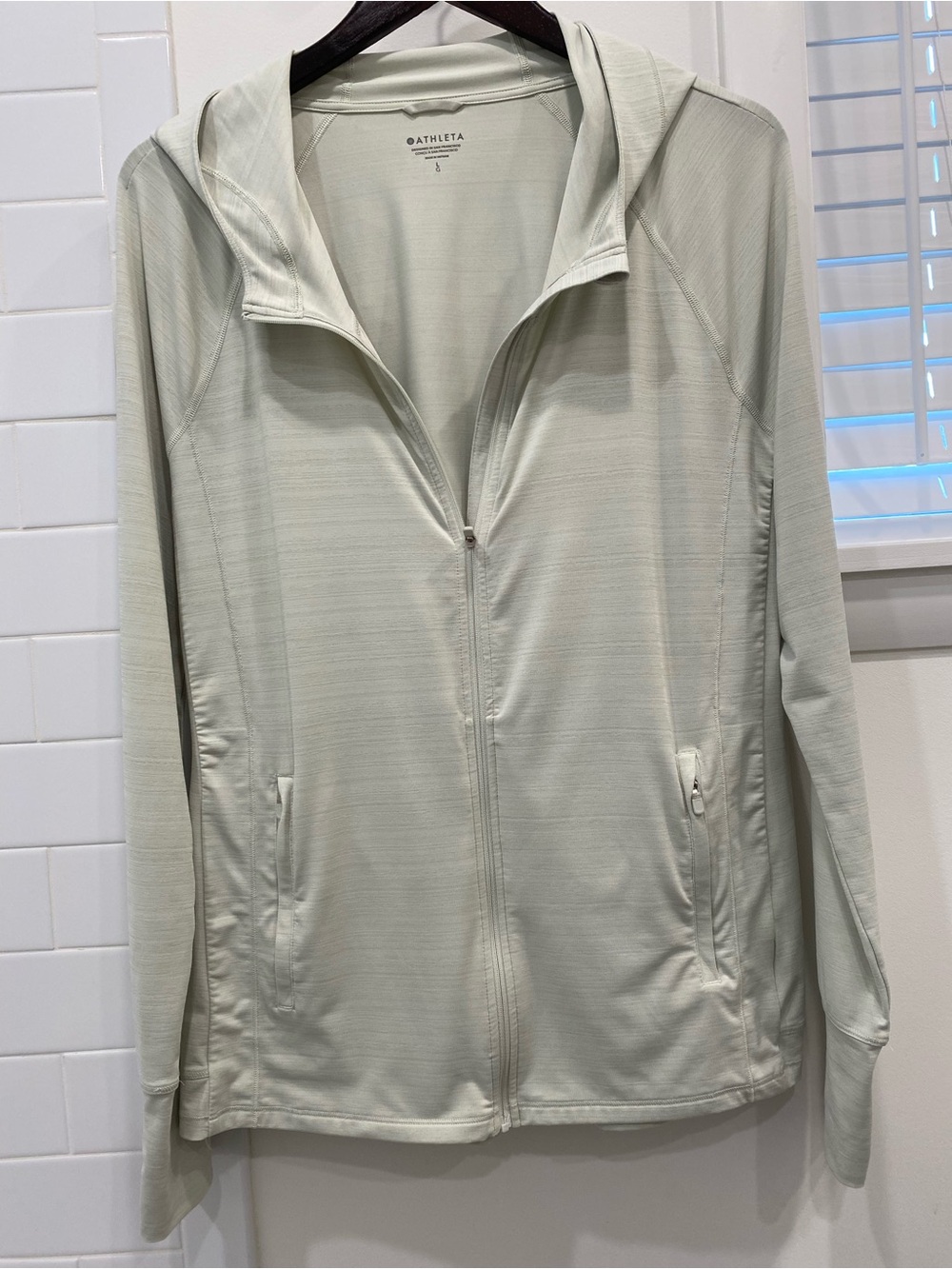 Athleta Light Green Zip-Up Jacket - LG